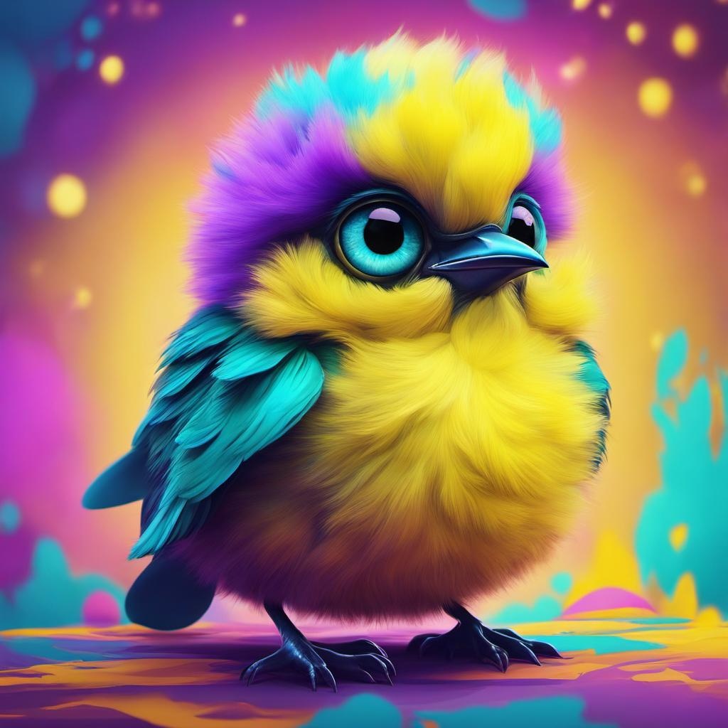 [Pixar style, Disney] two imaginary fluffy bulbous yellow teal and violet baby bird with big eyes, magical background,; [Pixar style, Disney] imaginary fluffy bulbous yellow teal and violet baby bird with big eyes, magical background,; [Pixar style, Disney] imaginary fluffy bulbous yellow teal and violet baby bird with big eyes, magical background,; [Style of cute cartoon drawing] imaginary fluffy bulbous yellow teal and violet baby bird with big eyes, magical background,; [vibrant liquid plasma] imaginary fluffy bulbous yellow teal and violet baby bird with big eyes, magical background,; [Painting, Art Nouveau] imaginary fluffy bulbous yellow teal and violet baby bird with big eyes, magical background,; [Painting, Art Nouveau] imaginary fluffy bulbous yellow teal and violet baby bird with big eyes, magical background,; [Painting, classical] imaginary fluffy bulbous yellow teal and violet baby bird with big eyes, magical background,; [Painting, classical] imaginary fluffy bulbous yellow teal and violet baby bird with big eyes, magical background,; [Style of Pop Art] imaginary fluffy bulbous yellow teal and violet baby bird with big eyes, magical background,