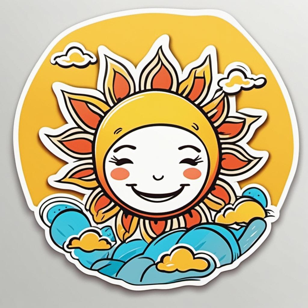 [Die-cut sticker, Cute kawaii sticker, white background, illustration minimalism, vector] Happy sun face cartoon style masterpiece; [Die-cut sticker, Cute kawaii sticker, white background, illustration minimalism, vector] Happy sun face cartoon style masterpiece; [Die-cut sticker, Cute kawaii sticker, white background, illustration minimalism, vector] Happy sun face cartoon style masterpiece