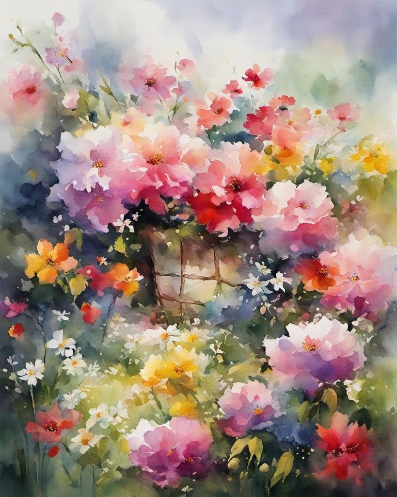 [Watercolor painting style, masterpiece] Watercolor another. European flowers. Vividly blooming, delicate European flowers captivate the eyes in this exquisitely painted watercolor masterpiece. Every brushstroke brings to life an enchanting bouquet of colorful petals, showcasing the vibrant hues of nature's beauty. The meticulous attention to detail allows each individual flower to exude its own unique charm, while the subtle blending of colors adds depth and dimension to the image. With impeccable precision and skill, the artist has created a visual symphony of floral magnificence, transporting viewers to a picturesque garden filled with fragrant blossoms.; [Watercolor painting style, masterpiece] Watercolor another. European flowers. Vividly blooming, delicate European flowers captivate the eyes in this exquisitely painted watercolor masterpiece. Every brushstroke brings to life an enchanting bouquet of colorful petals, showcasing the vibrant hues of nature's beauty. The meticulous attention to detail allows each individual flower to exude its own unique charm, while the subtle blending of colors adds depth and dimension to the image. With impeccable precision and skill, the artist has created a visual symphony of floral magnificence, transporting viewers to a picturesque garden filled with fragrant blossoms.; [Watercolor painting style, masterpiece] Watercolor another. European flowers. Vividly blooming, delicate European flowers captivate the eyes in this exquisitely painted watercolor masterpiece. Every brushstroke brings to life an enchanting bouquet of colorful petals, showcasing the vibrant hues of nature's beauty. The meticulous attention to detail allows each individual flower to exude its own unique charm, while the subtle blending of colors adds depth and dimension to the image. With impeccable precision and skill, the artist has created a visual symphony of floral magnificence, transporting viewers to a picturesque garden filled with fragrant blossoms.; [Watercolor painting style, masterpiece] Watercolor another. European flowers. Vividly blooming, delicate European flowers captivate the eyes in this exquisitely painted watercolor masterpiece. Every brushstroke brings to life an enchanting bouquet of colorful petals, showcasing the vibrant hues of nature's beauty. The meticulous attention to detail allows each individual flower to exude its own unique charm, while the subtle blending of colors adds depth and dimension to the image. With impeccable precision and skill, the artist has created a visual symphony of floral magnificence, transporting viewers to a picturesque garden filled with fragrant blossoms.