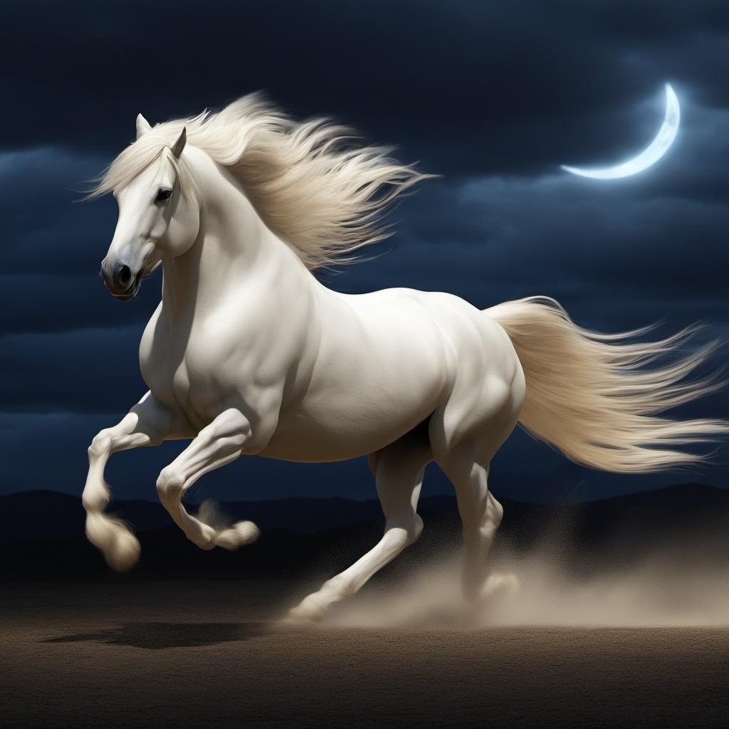 [Style of Neon Art] Kinetic light painting, american cream draft majestic stallion galloping, long mane and tail swept up by the wind, moonlit, tenebrism, mysterious scene, twilight hour, stormy clouds; [Style of Neon Art] Kinetic light painting, american cream draft majestic stallion galloping, long mane and tail swept up by the wind, moonlit, tenebrism, mysterious scene, twilight hour, stormy clouds; [Style of CG graphics, 3d rendering, blender] Kinetic light painting, american cream draft majestic stallion galloping, long mane and tail swept up by the wind, moonlit, tenebrism, mysterious scene, twilight hour, stormy clouds