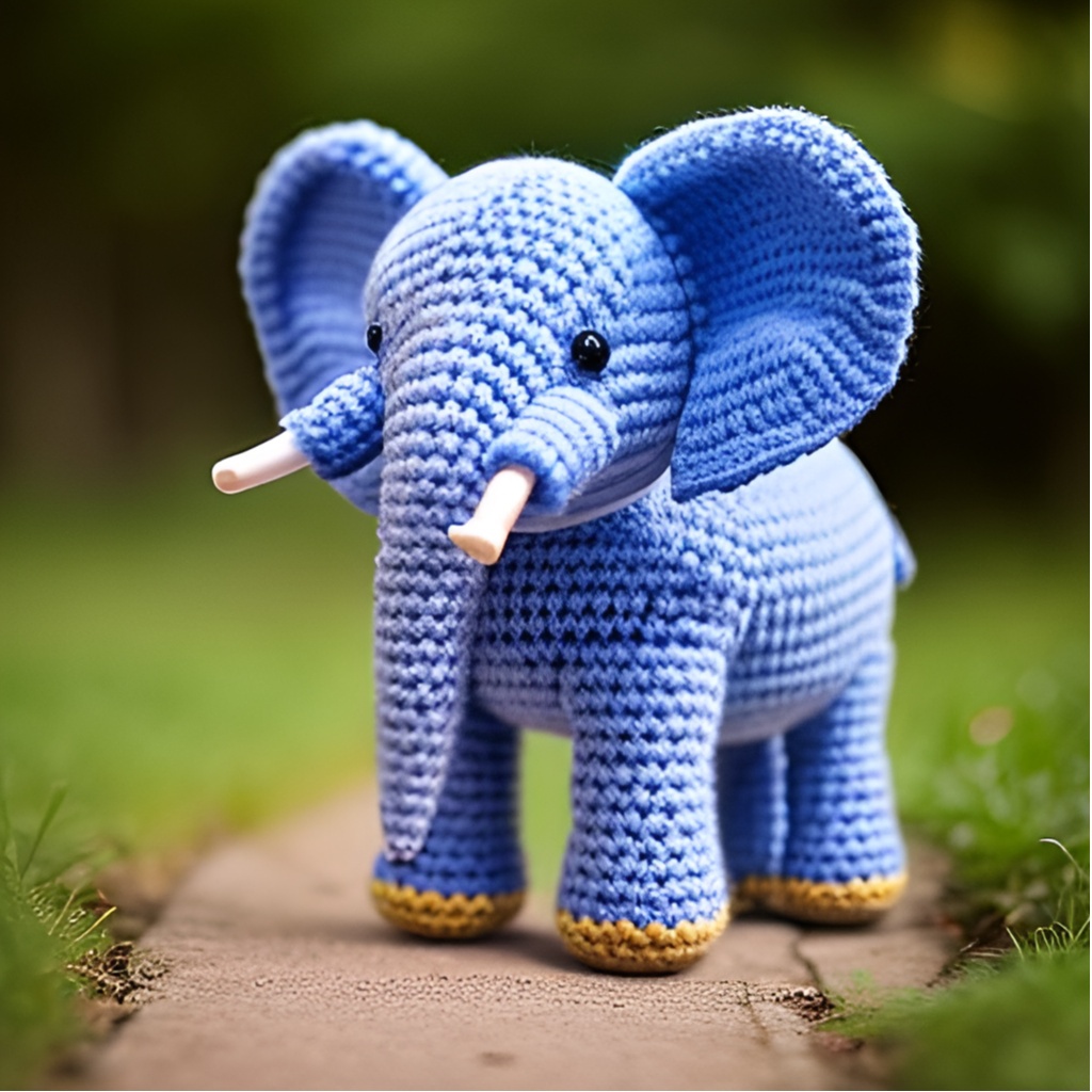 [Amigurumi] a cute elephant