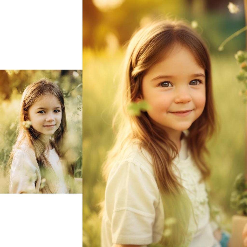 83,000+ Little Girl Portrait Pictures; [Pixar style, Disney] little girl, relaxed