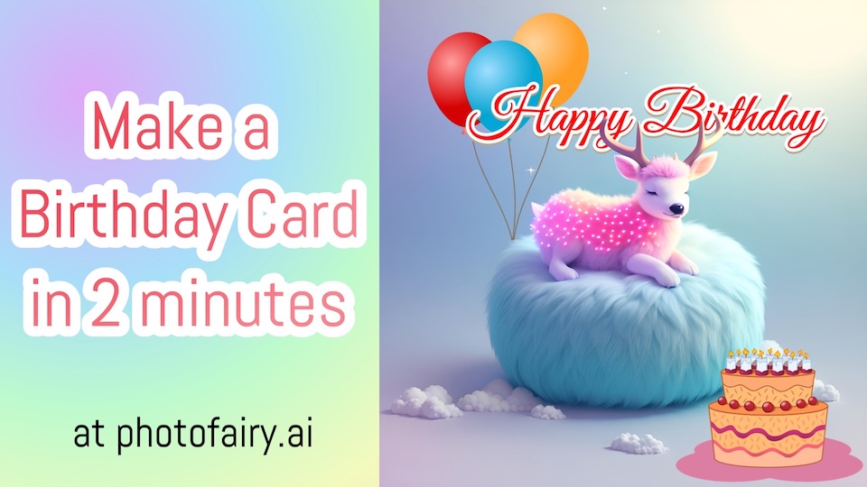 Make a birthday card in 2 minutes